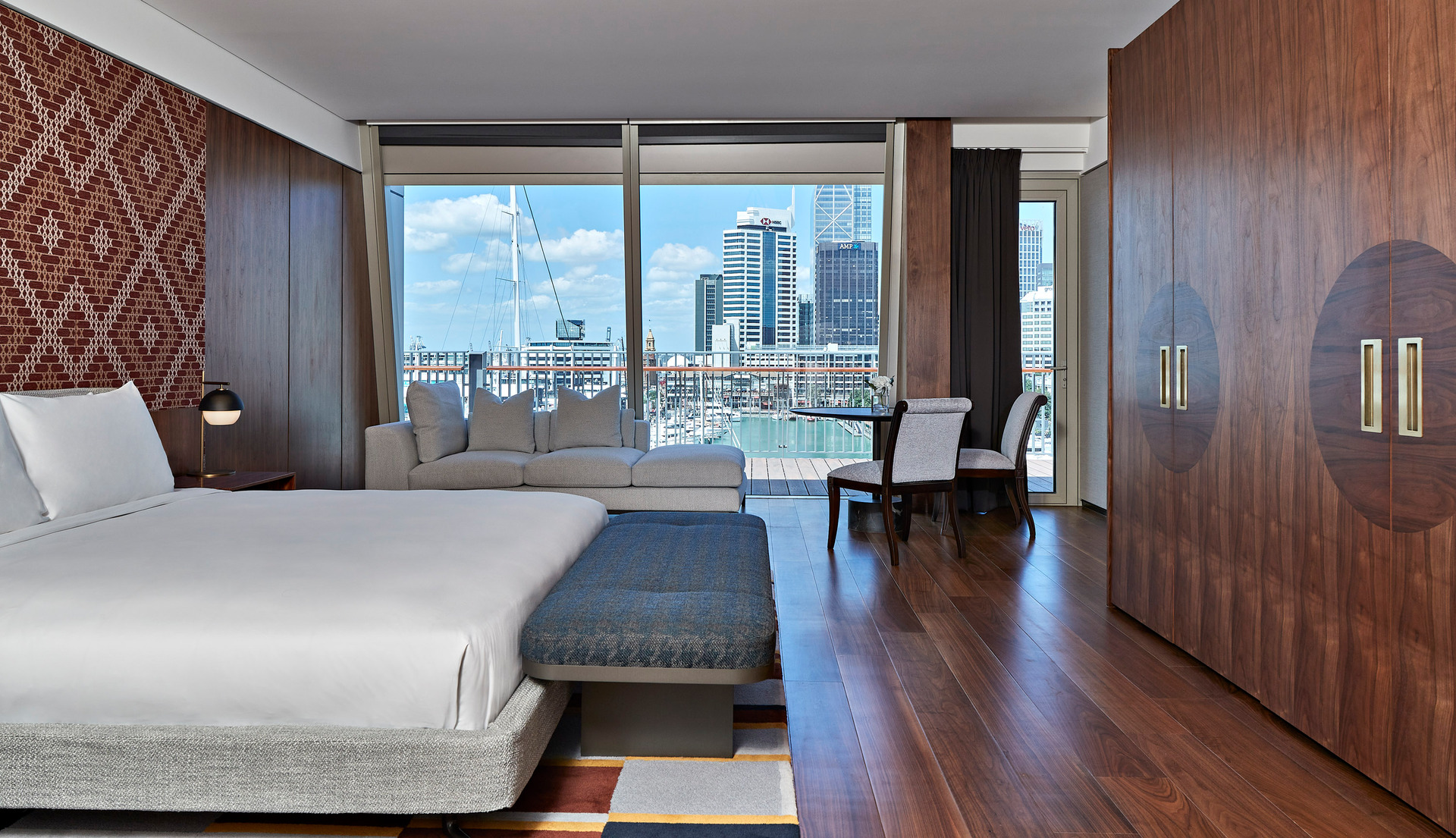 Park Hyatt Auckland's Presidential suite has an indoor courtyard, gym and baby grand piano. Photo / Park Hyatt Auckland