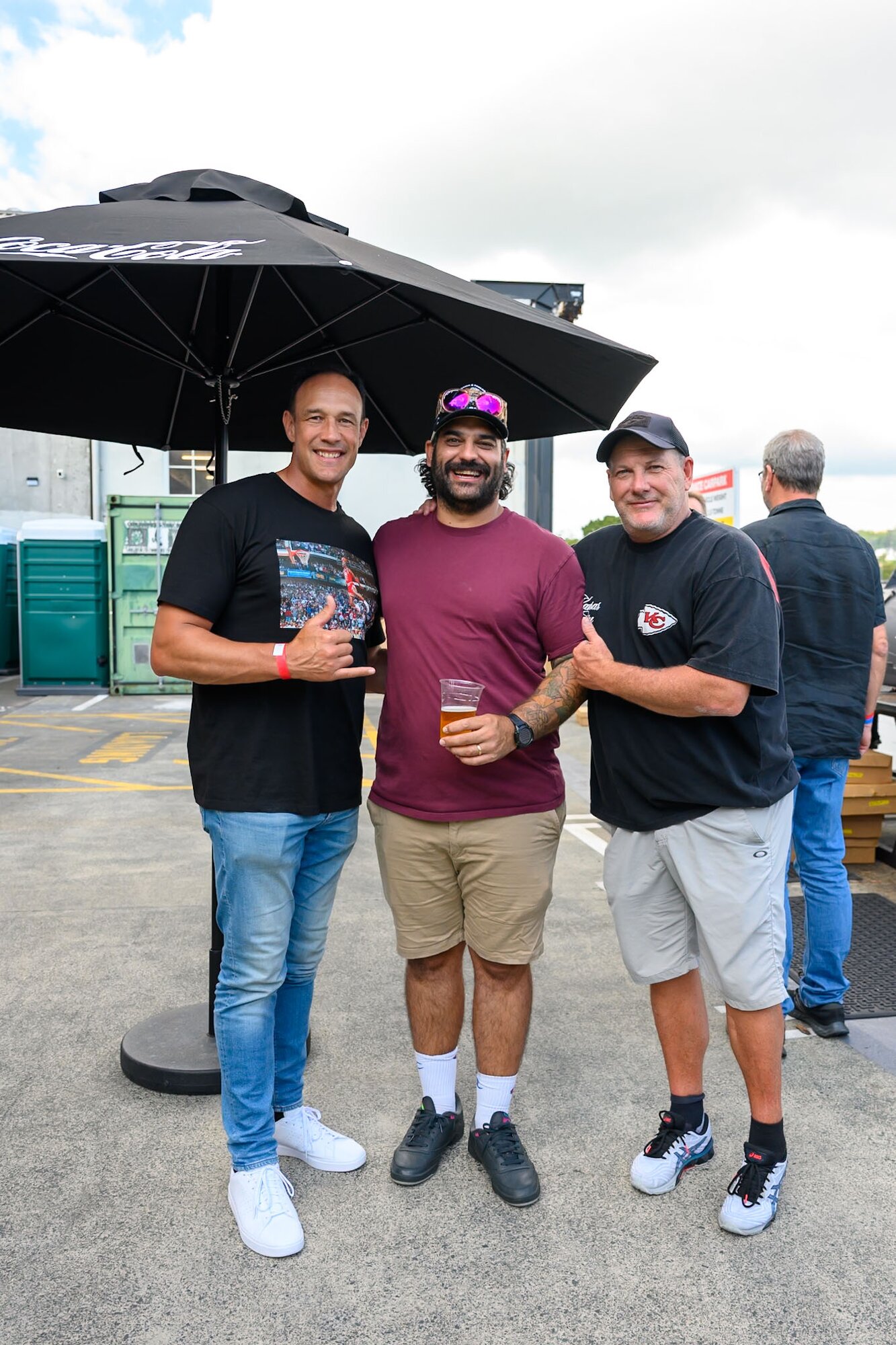 Logan Swann, Tonci Jakicevich and Shane Don. Photo / Kennedy Anderson