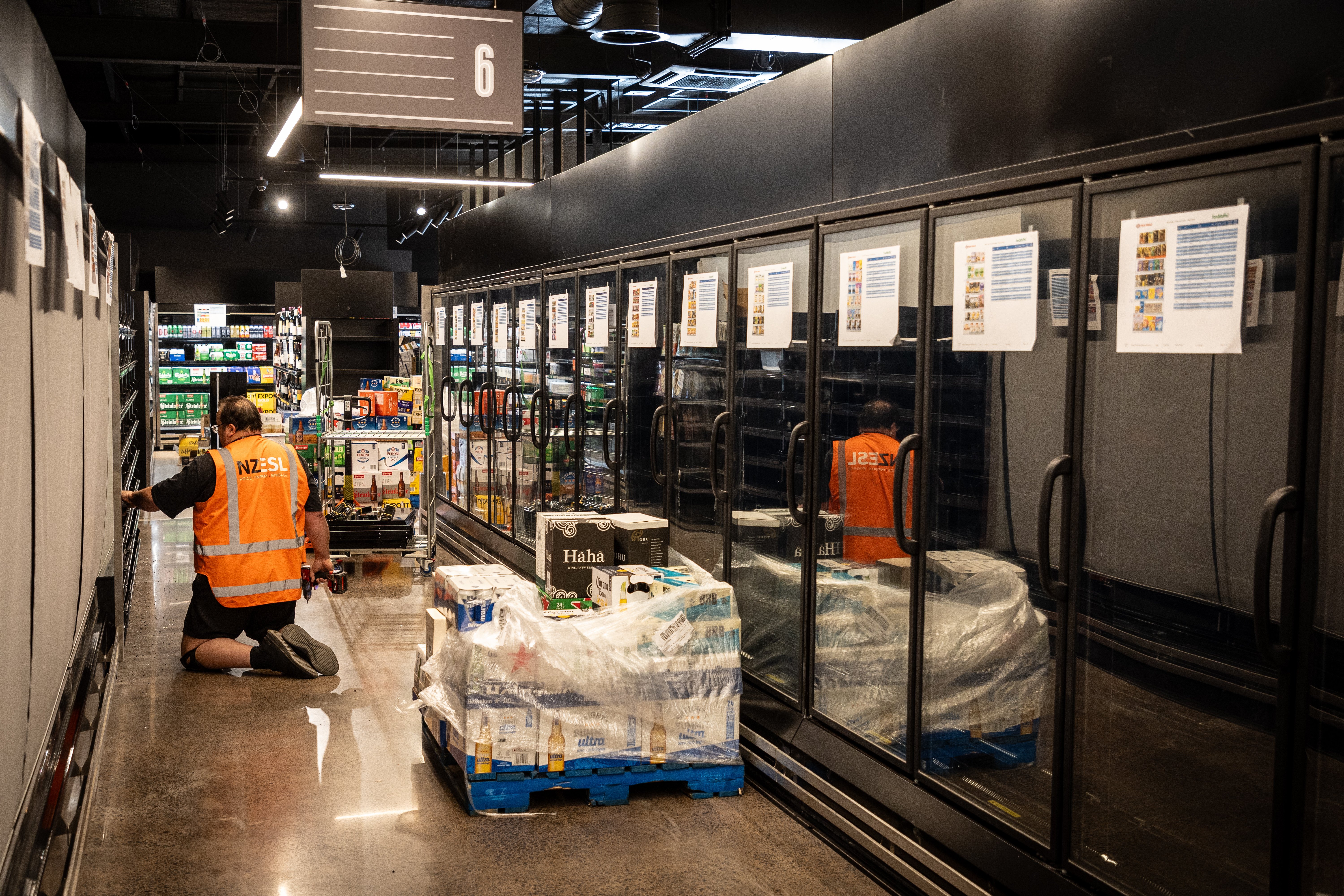 Preparing for the October 8 opening of New World Mt Albert. Photo / Michael Craig