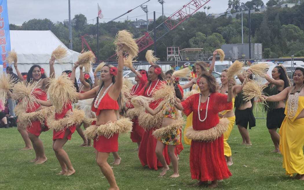 A Tahitian performing arts group demonstrates how cultural dance can be enjoyed by all ages. Photo / RNZ