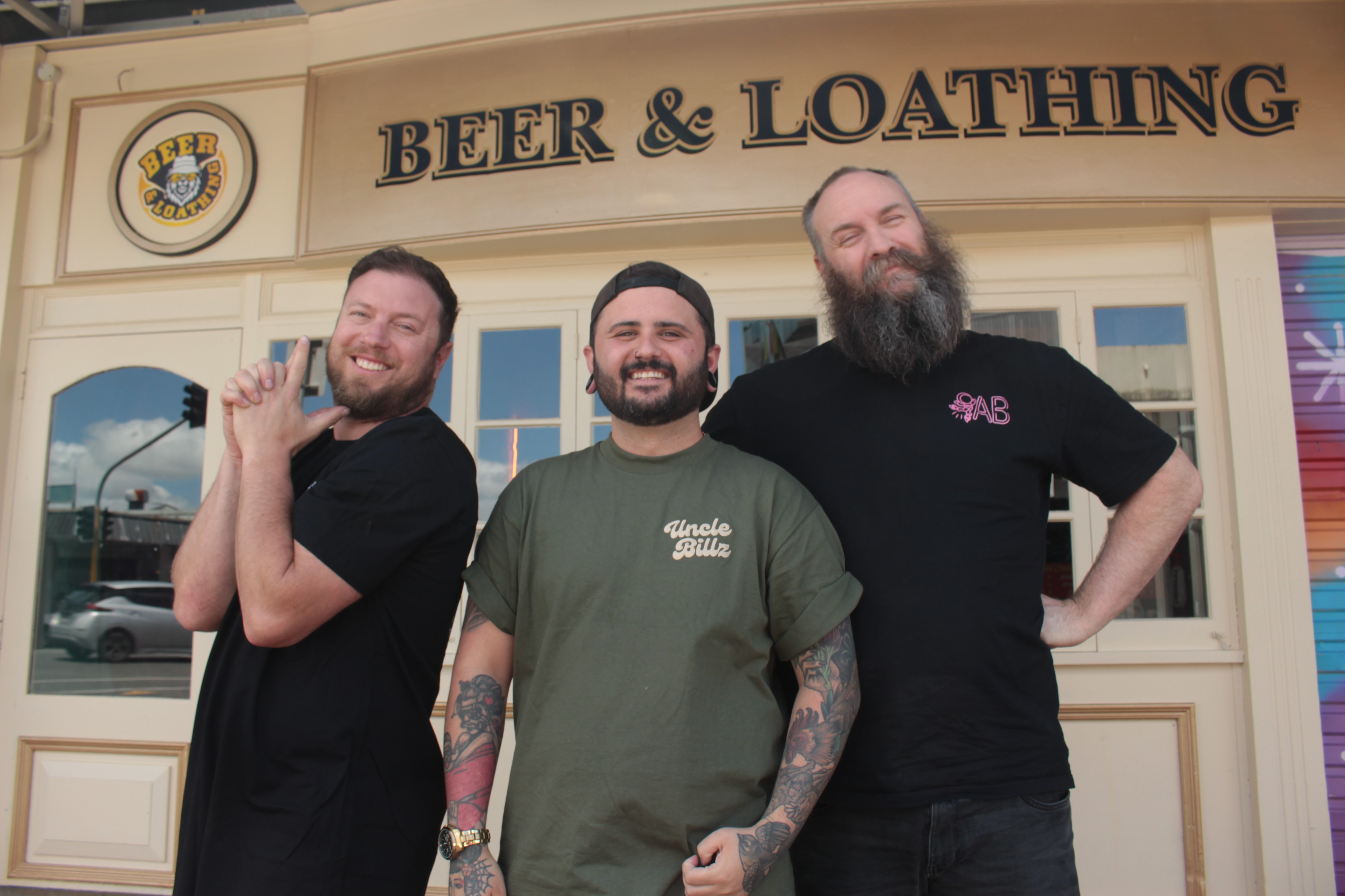 Beer & Loathing owners Tim Bell, James Sinclair and Sam Tarrant are adding to the action in Whangārei’s CBD. Photo / Denise Piper