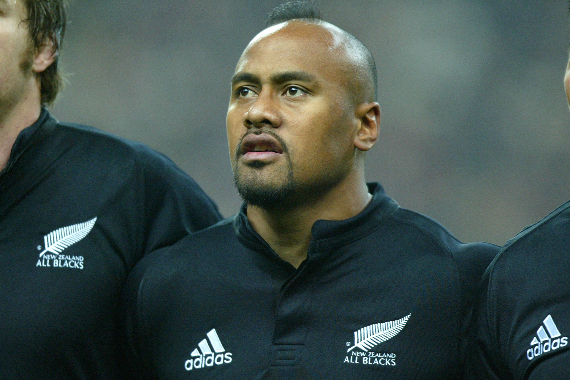 Jonah Lomu ahead of a match against France in 2002. Photo/ Marty Melville/Photosport