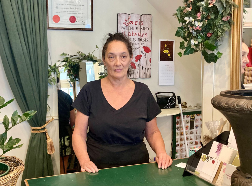 Four Seasons Florist owner Laura Newcombe.