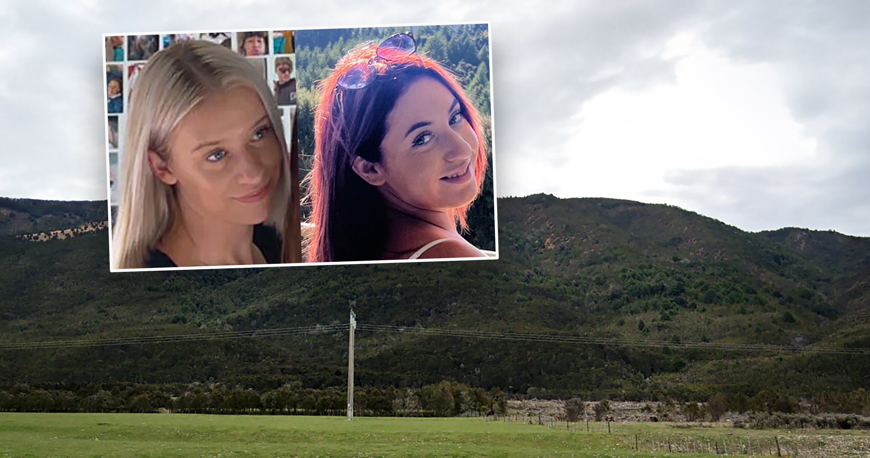 Beebys Knob and the Red Hills in the Upper Wairau Valley Mount Richmond Forest Park, (inset) Joanna Beach and Bondi Richmond.