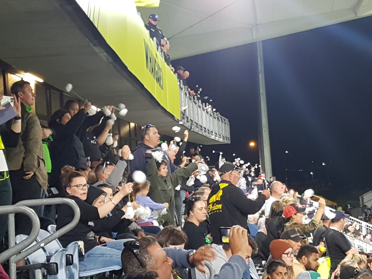 It's Wā Poi - poi time to celebrate another Black Ferns try on Saturday.  Photo / Mike Dinsdale
