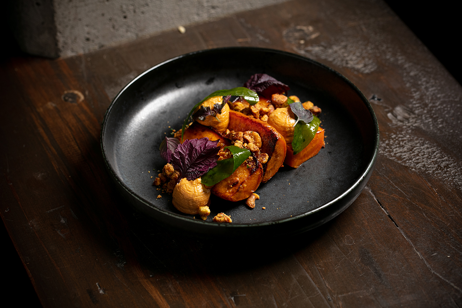 The roasted carrot, dry korma, cashew entree. Photo / Babiche Martens
