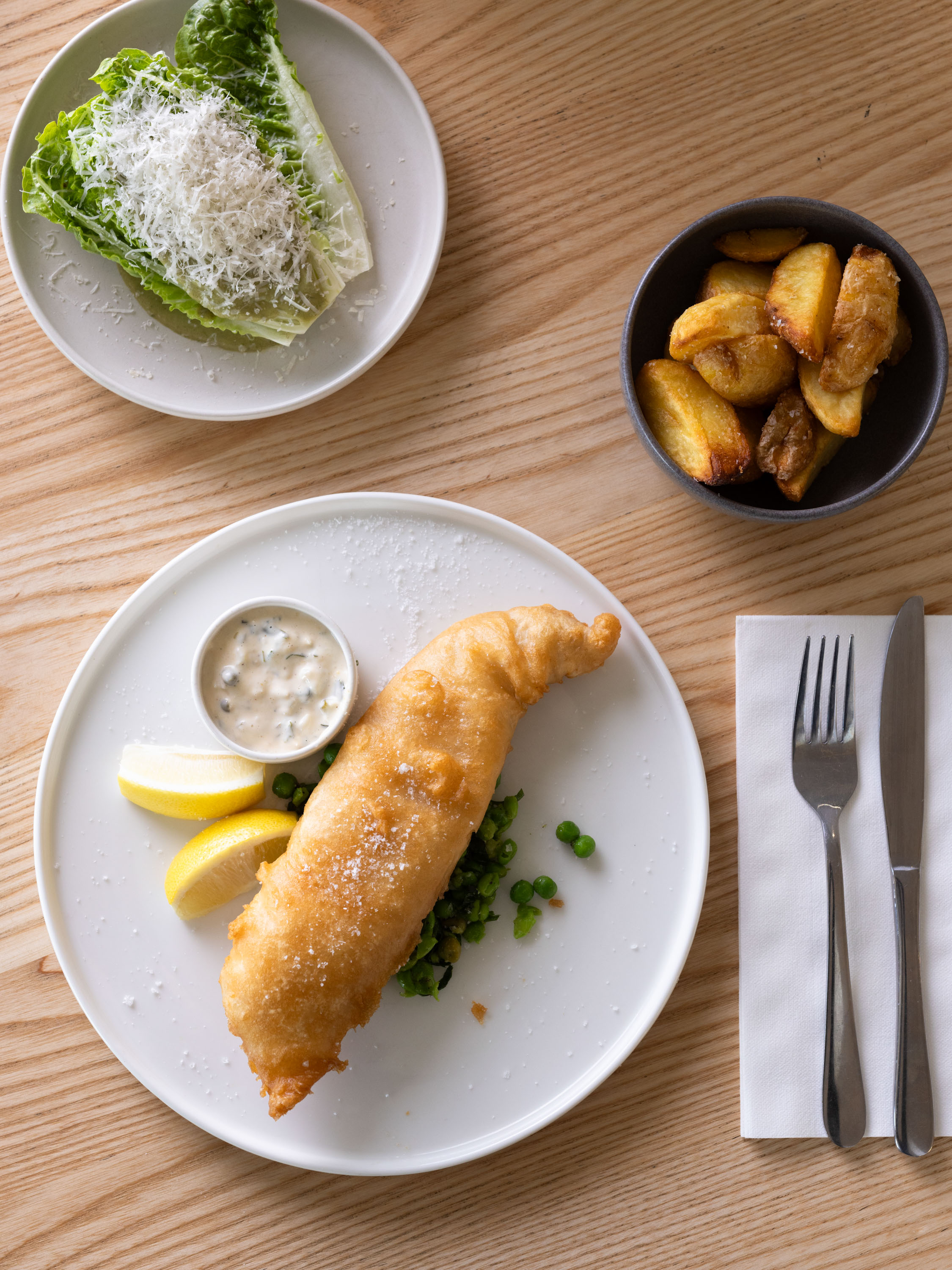 Dulcie's market fish and chips. Photo / Alex McVinnie