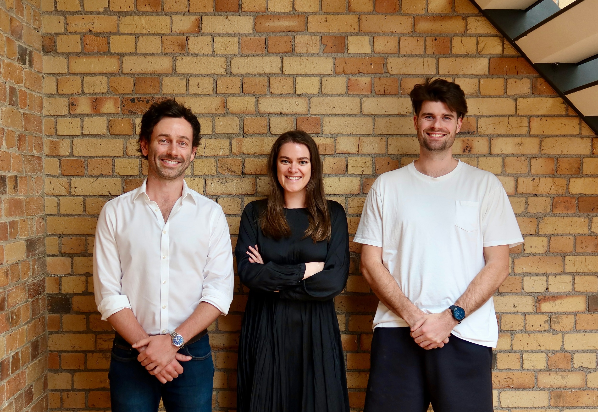 ListAssist founder Chris McGoldrick (from left), head of brand and partnerships Brittany Bastings and AI lead Ben van Noorden.