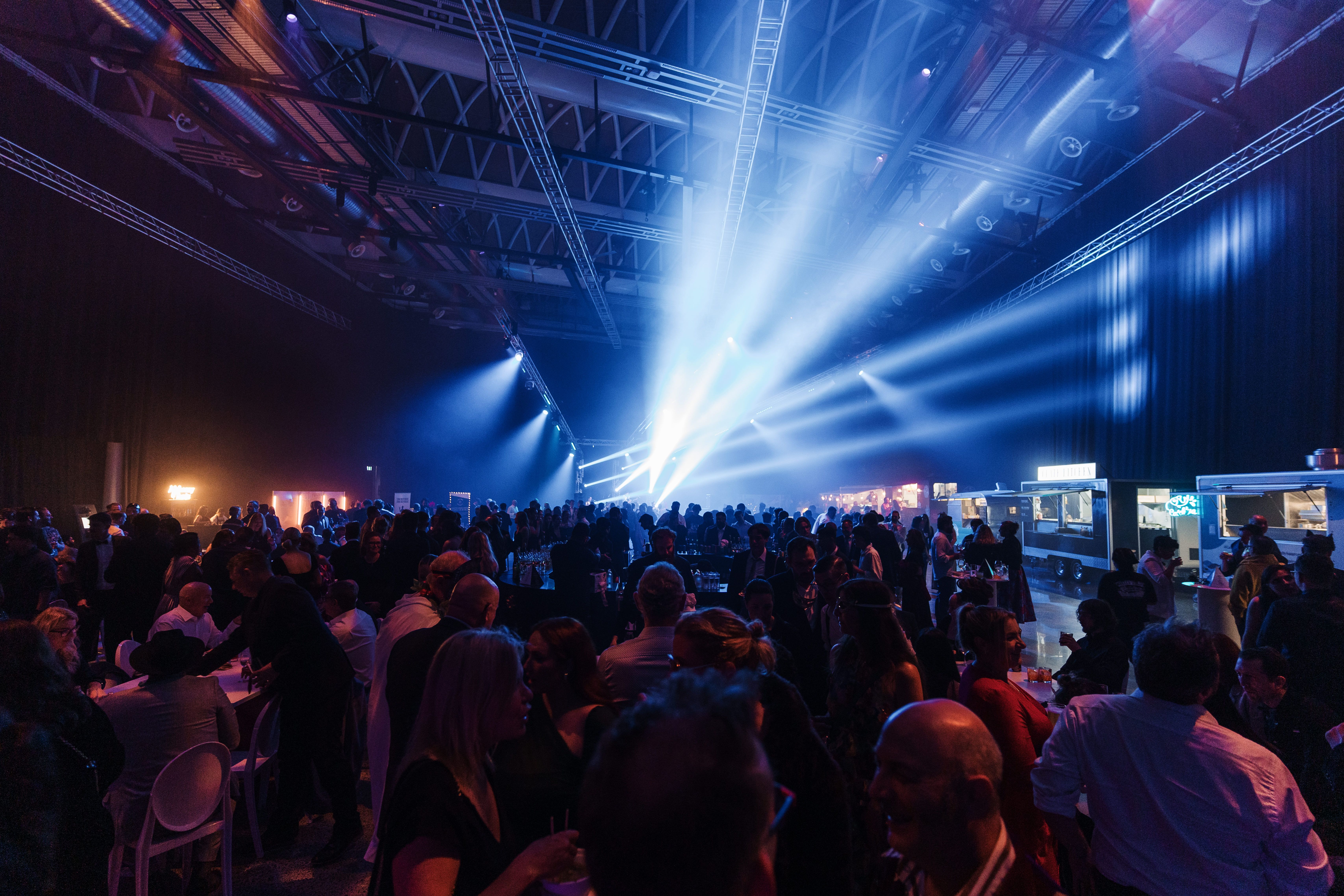 The masquerade ball on Sunday evening at Auckland's Viaduct Events Centre.