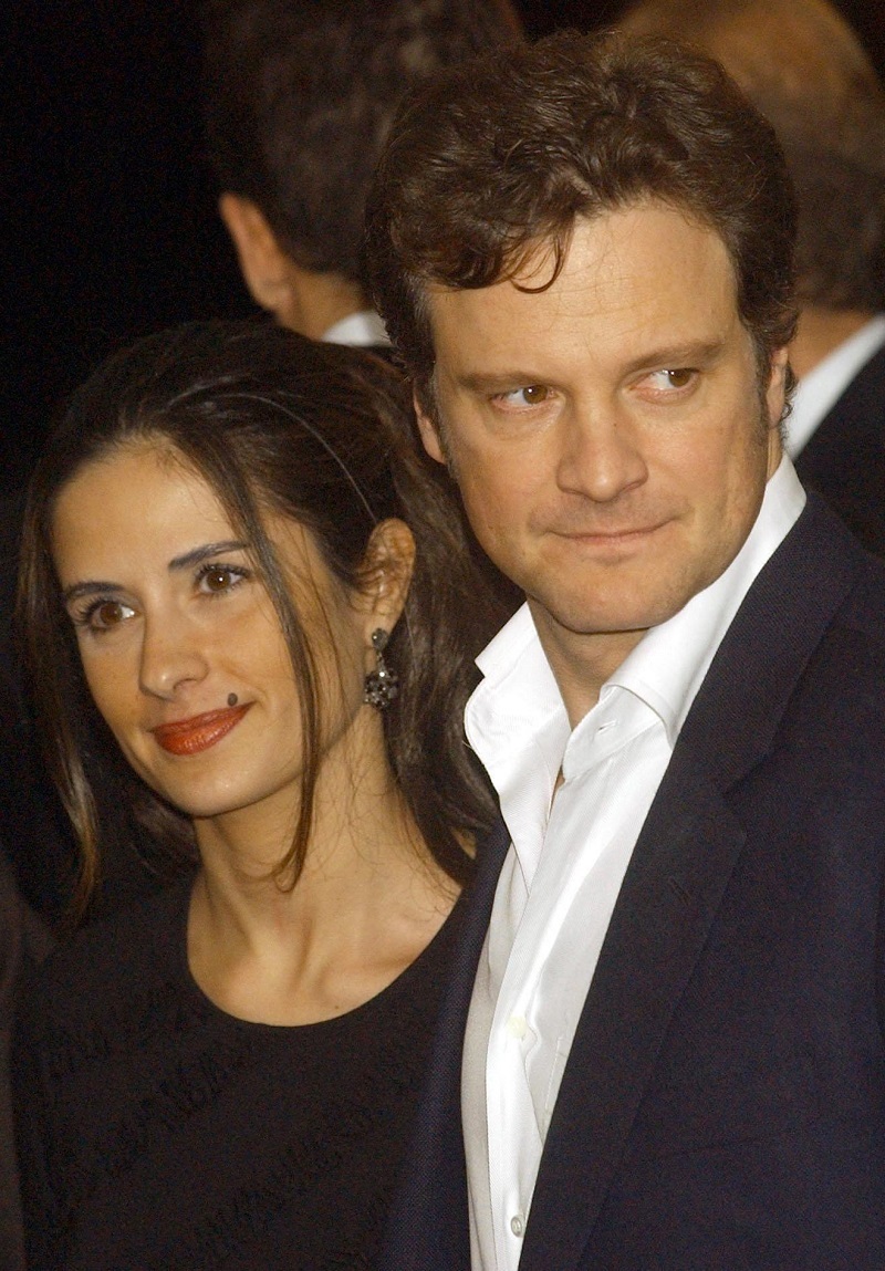Colin Firth with wife Livia Giuggioli at the London premiere of Love Actually. Photo / Getty Images