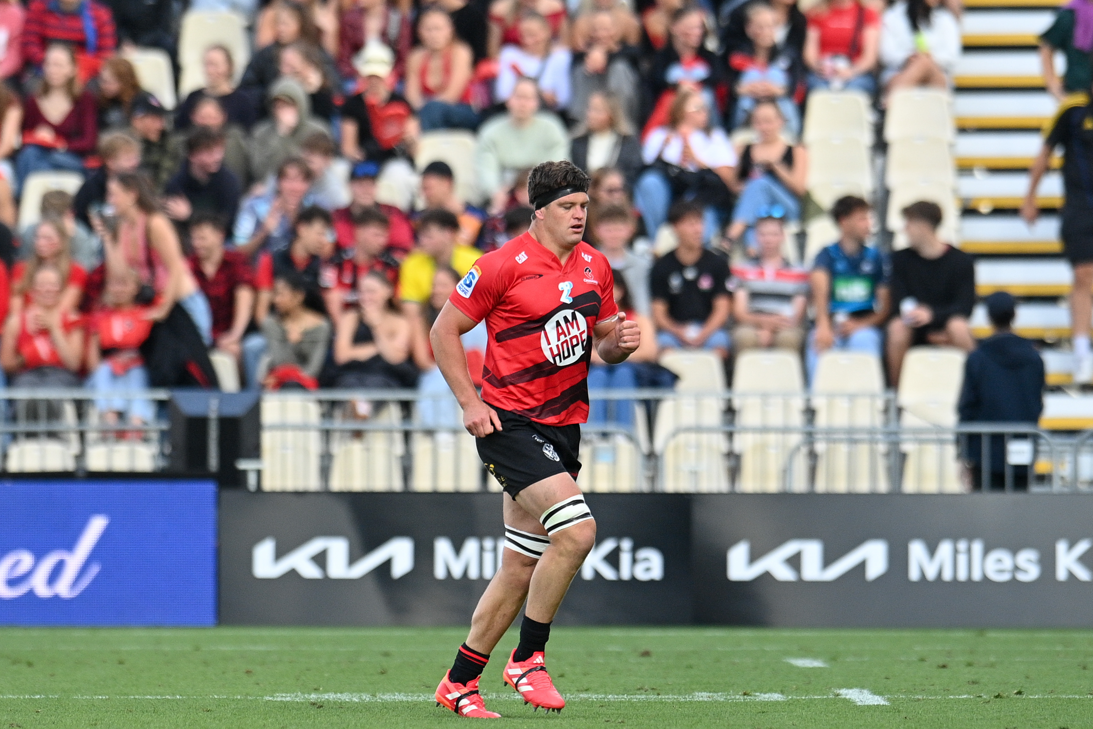 Scott Barrett of the Crusaders says he agrees with speeding up the game and making fatigue more of a factor. Photo / Photosport
