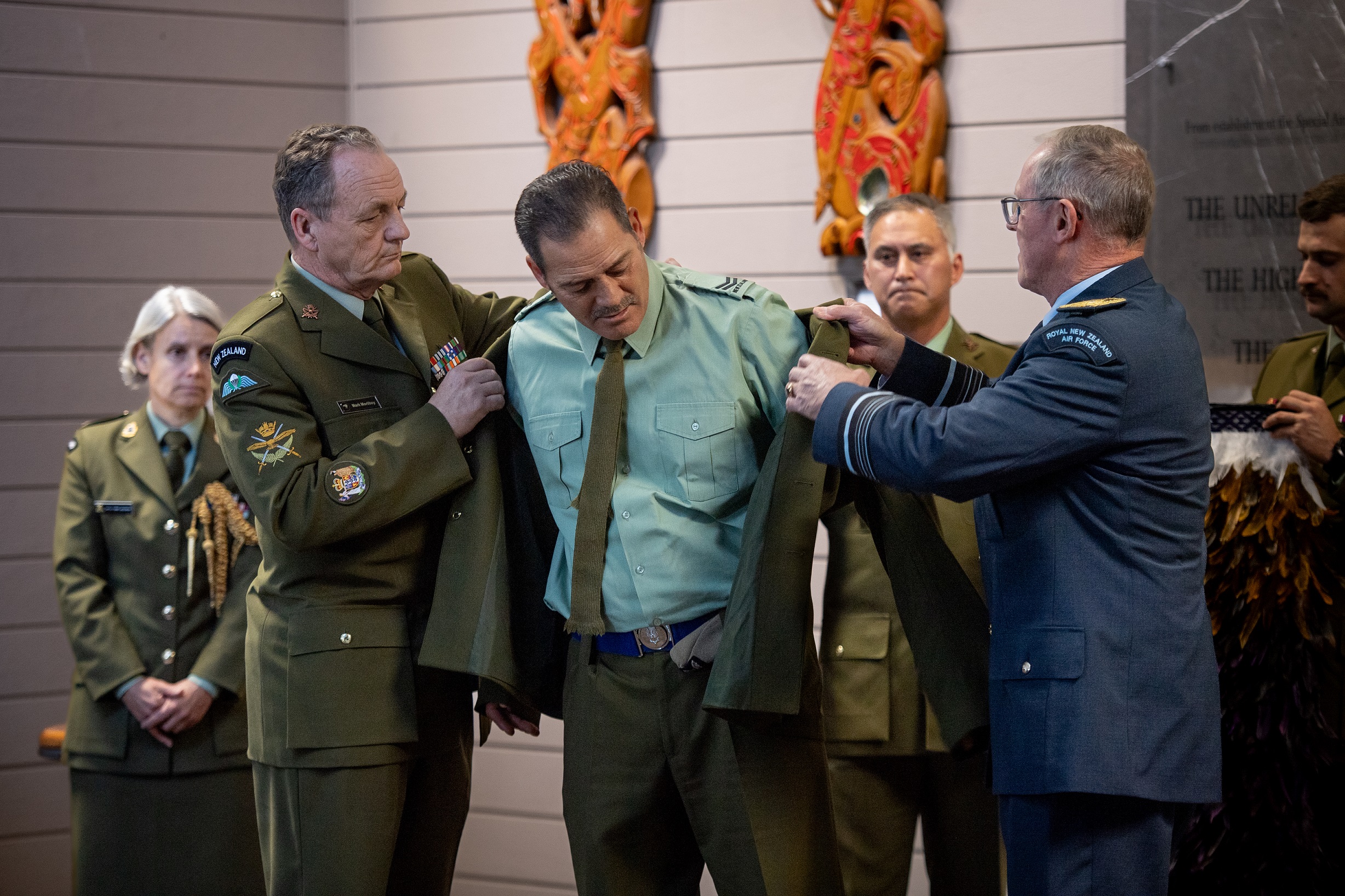 New Zealand’s only living recipient of the Victoria Cross, Willie Apiata, has been appointed a Special Representative to the New Zealand Defence Force and promoted to Honorary Warrant Officer Class One. Photo / New Zealand Defence Force 