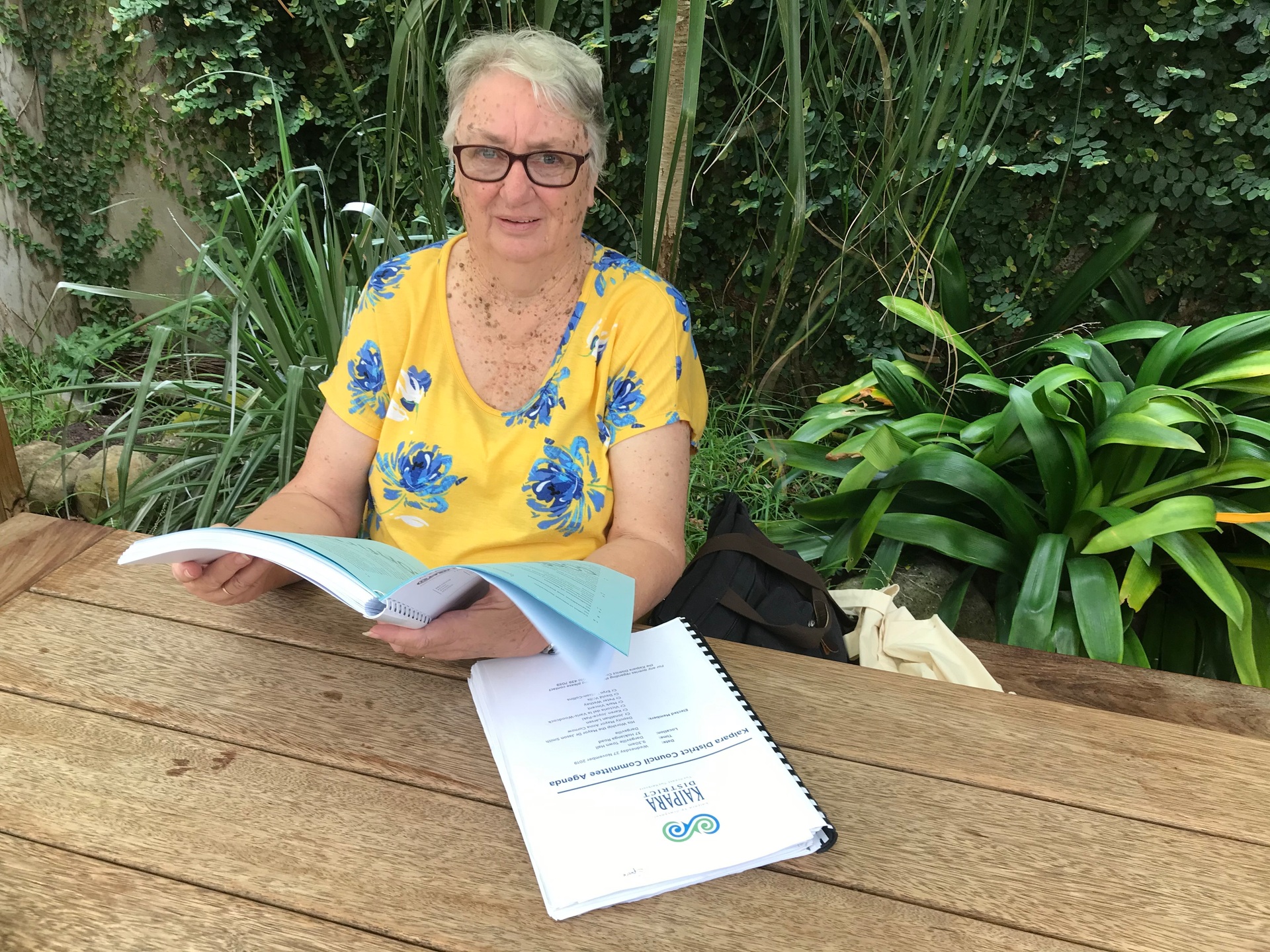 Kaipara's Dot Gorrie - Northland's most prolific council meeting attendee. Photo / Susan Botting