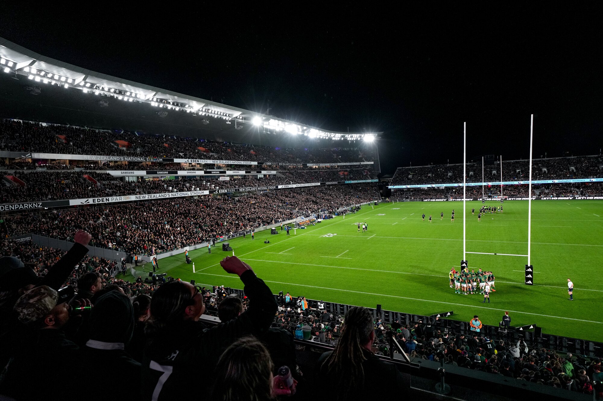 Fans look on as the All Blacks defend their remarkable record at Eden Park. Photo / SmartFrame