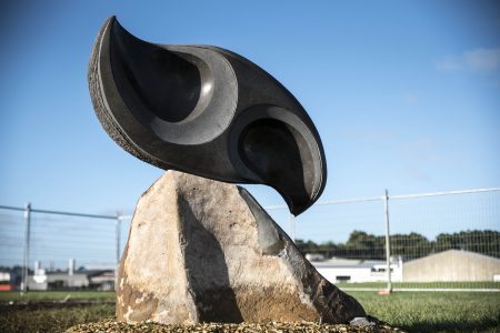 The 2018 Whangārei District Council Award at the sculpture symposium went to Steve Molloy for 'Intrepid Journey', seen here before being installed on-site. Photo / File
