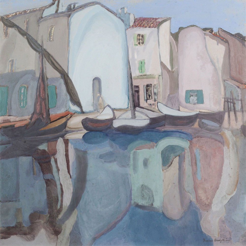 Frances Hodgkins painting owned by Mark Nelson 3. Harbour South of France; circa 1931.