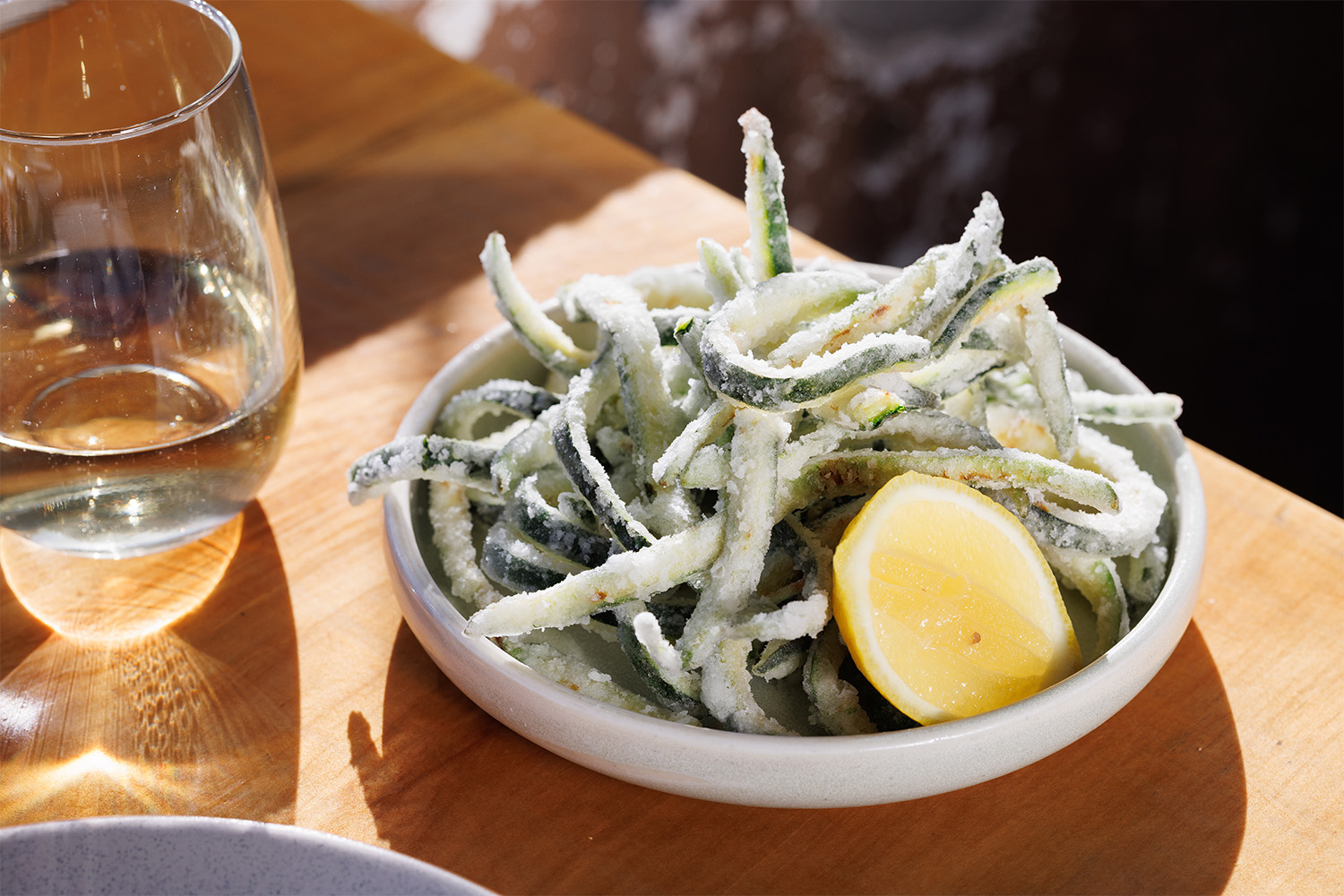 The zucchini fritti. Photo / Babiche Martens