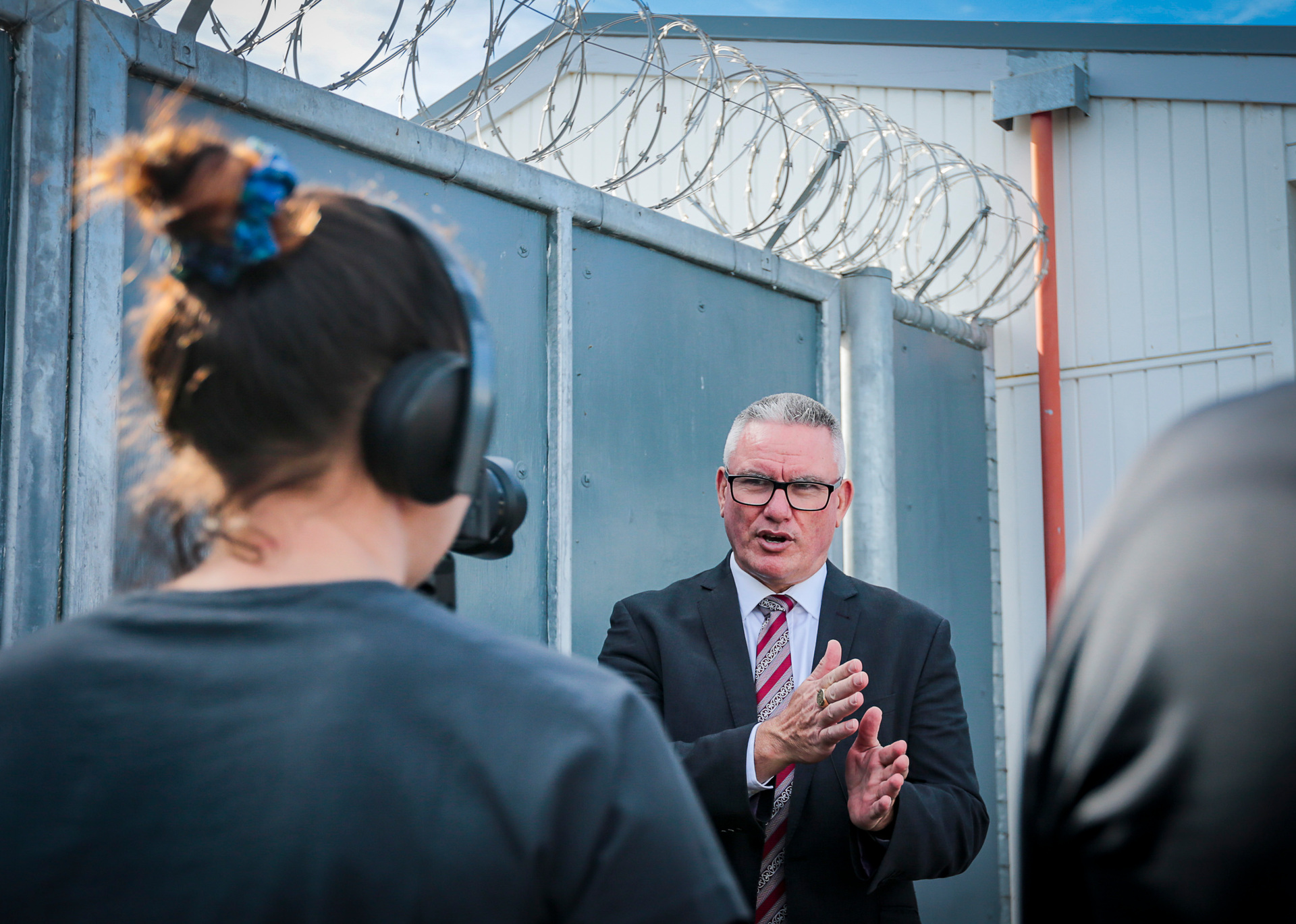 Corrections Minister Kelvin Davis in Hawke's Bay Prison, Mangaroa, in December 2021. Photo / Paul Taylor