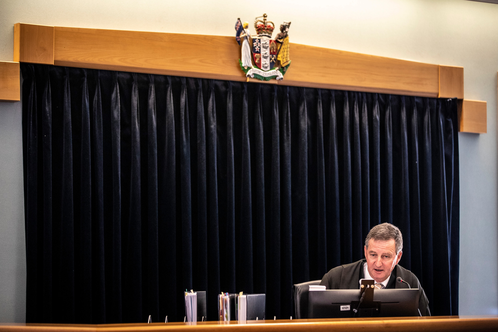 Justice Geoffrey Venning is due to sentence the businessman on May 27. Photo / Michael Craig