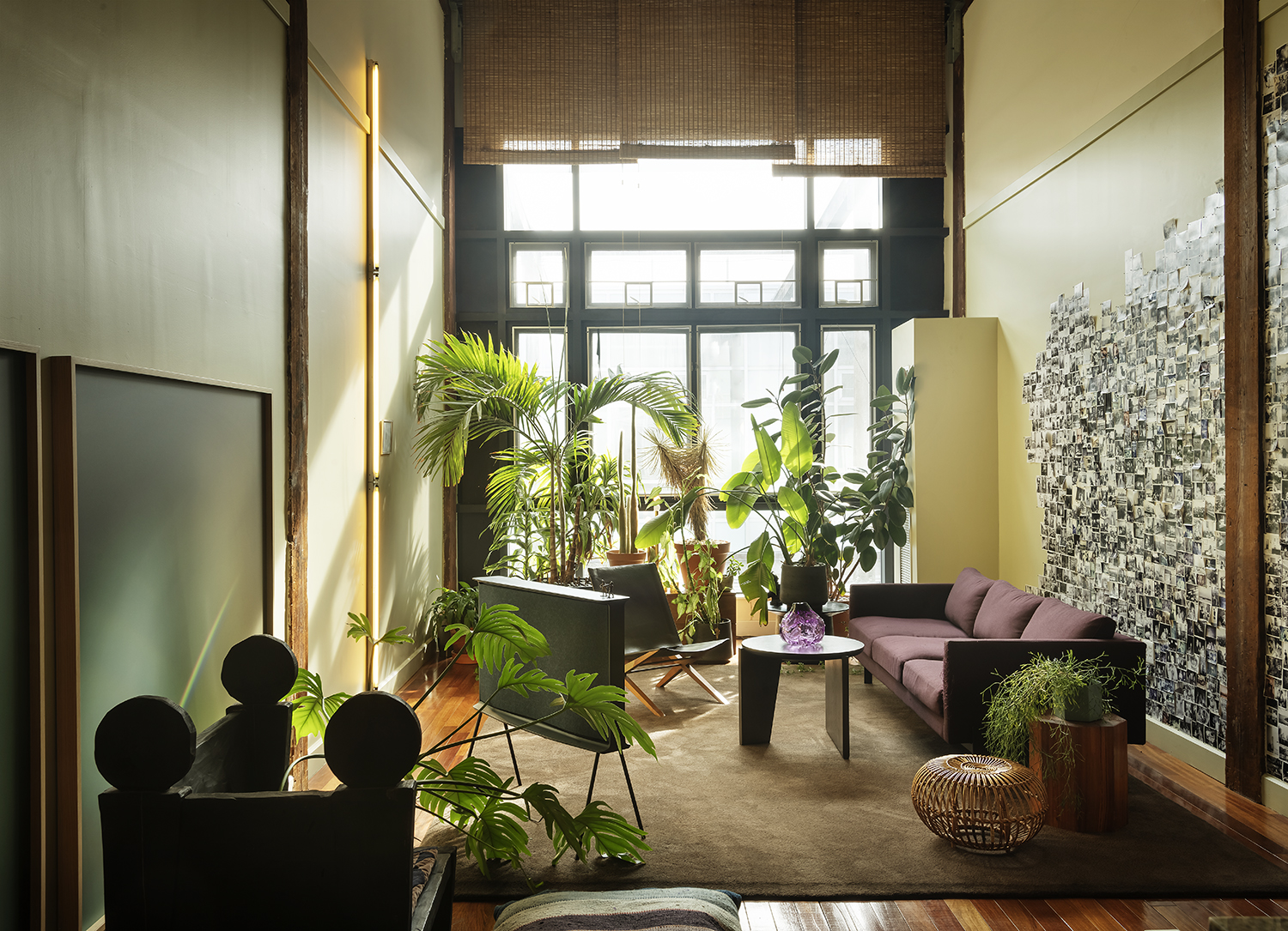 Matthew and Allison’s apartment is a glowing example of civil war architecture circa 1860, filled with greenery and unique decor. Photo / Matthew Williams