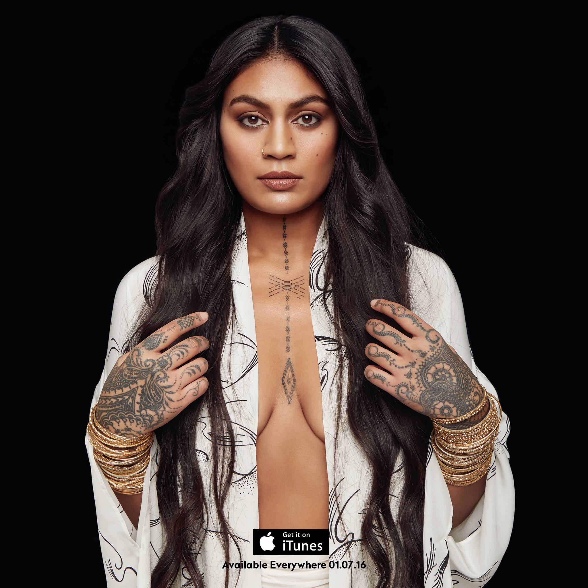 The cover art for Aaradhna's new album, Brown Girl. Photo / Facebook
