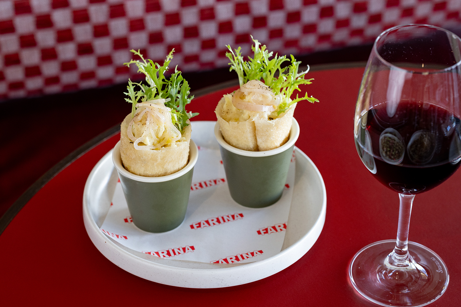 The cornettos, or cones made of pizza dough. Photo / Babiche Martens