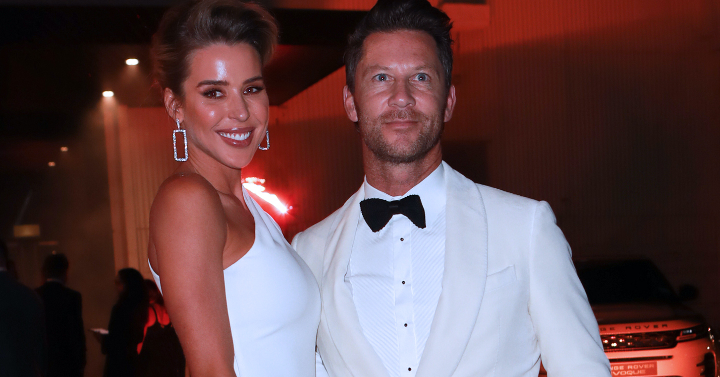 Dominique Wisniewski and fiancee Mark Francis. Photograph by Norrie Montgomery.
