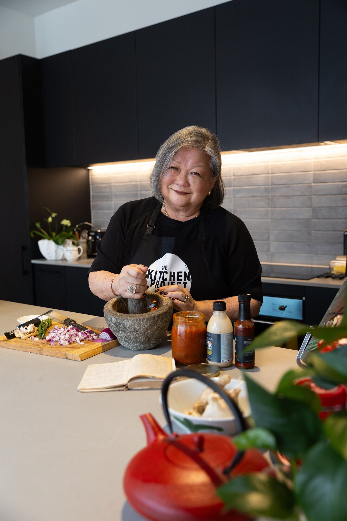 Connie Clarkson of The Kitchen Project in her home kitchen. Photo / Sylvie Whinray