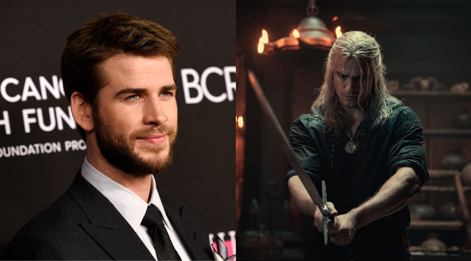 Photos of Liam Hemsworth playing his new role as Geralt of Rivia have been posted online. Photos / AP, Netflix