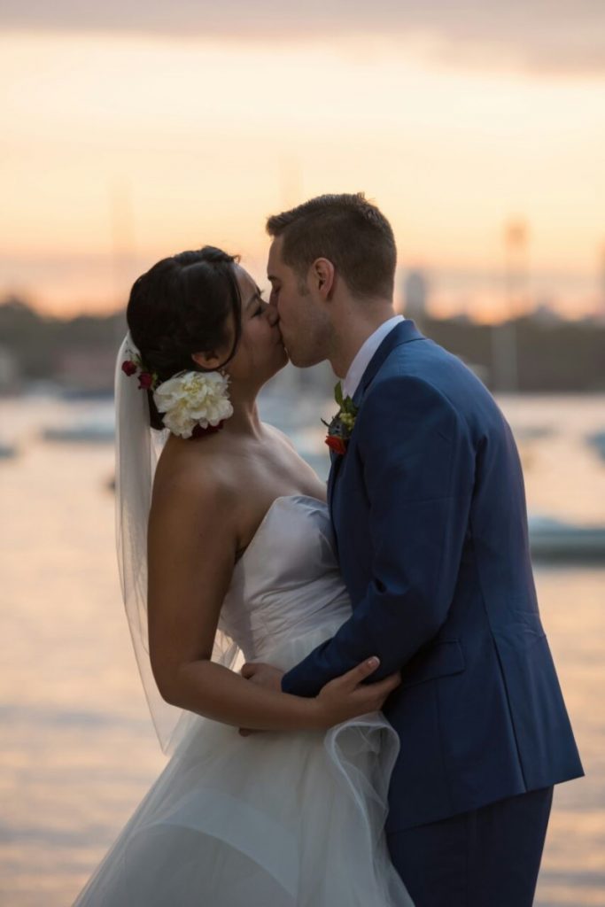 Cindy and James on their wedding day. Photo / Supplied