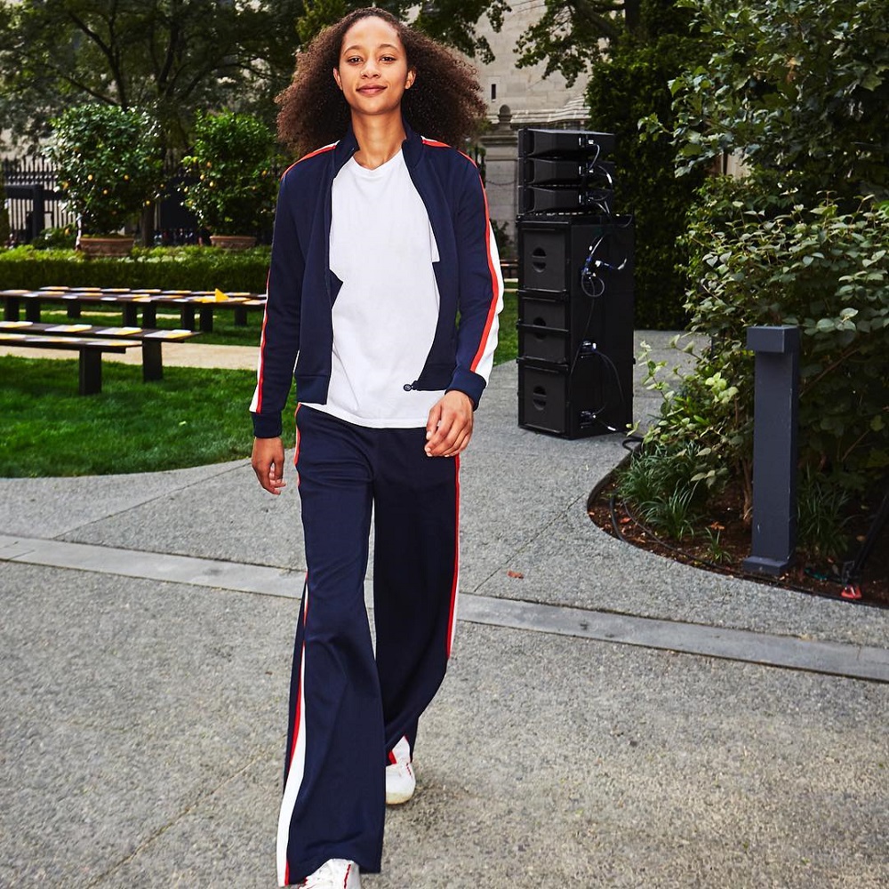 The Royal Tenenbaums-style tracksuit from Tory Sport. Photo / Instagram @torysport