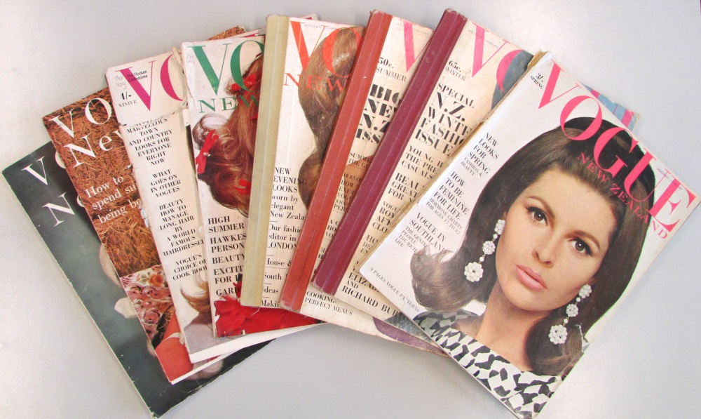 A collection of Vogue New Zealand is held as part of the Hocken Collections at Otago University