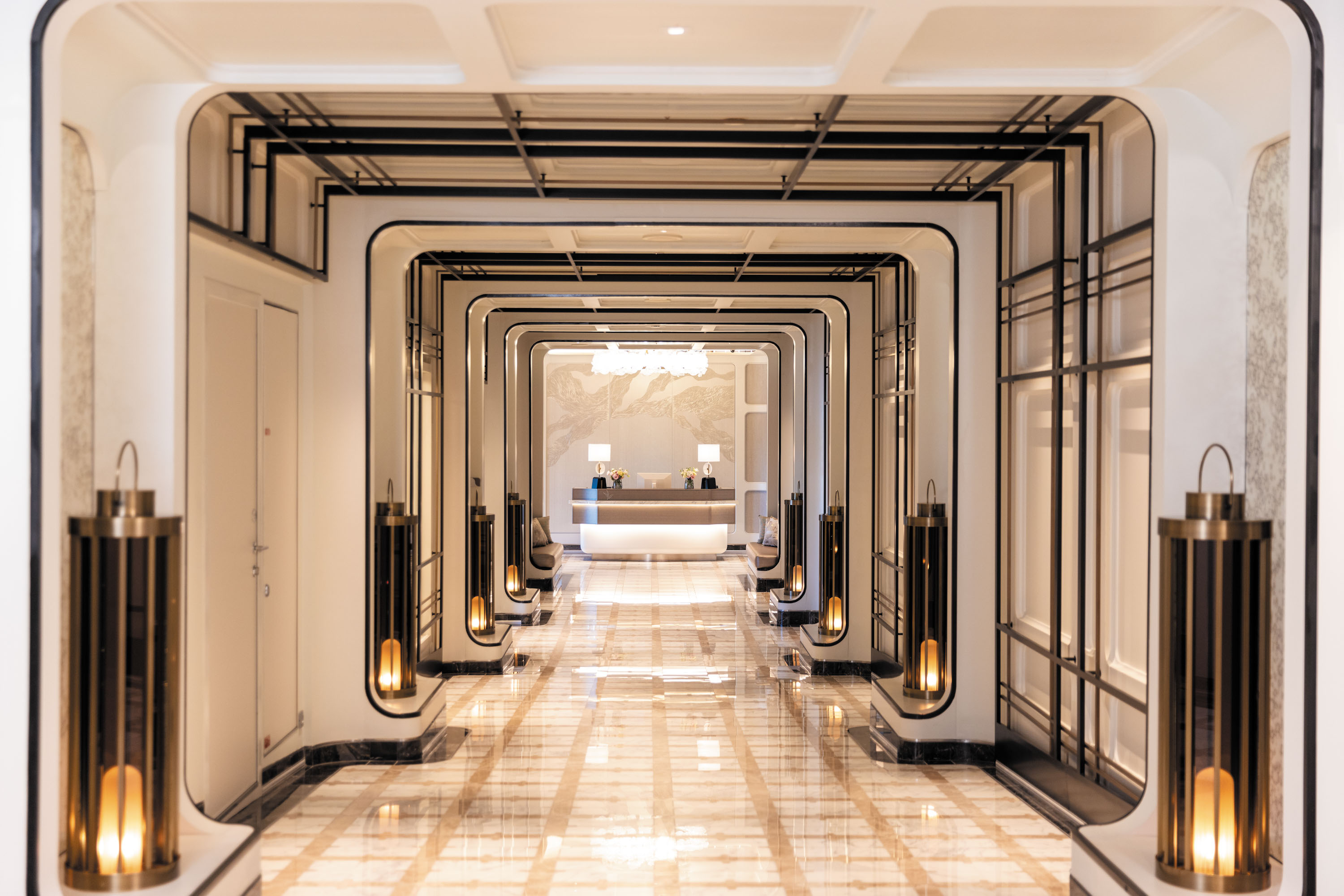 Seven Seas Grandeur spa entrance.