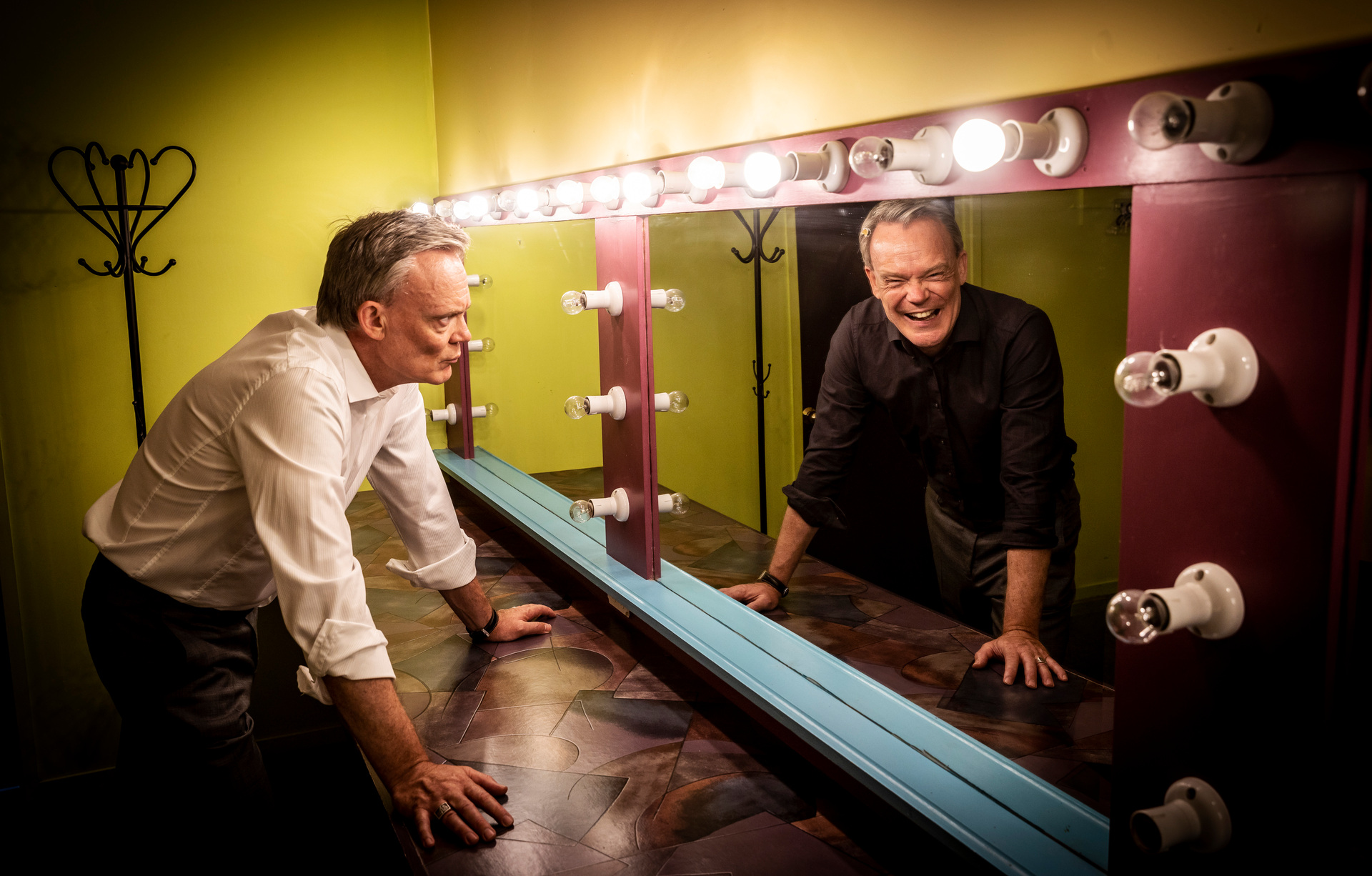 Actor Joel Tobeck plays twin roles in a new theatre show, 