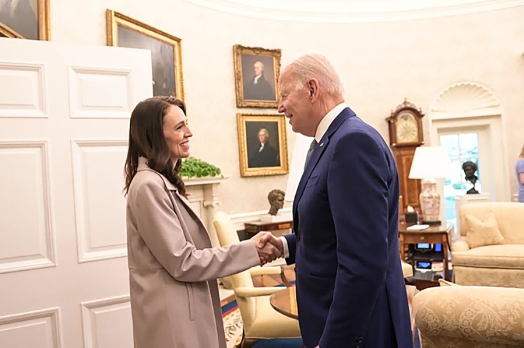Prime Minister Jacinda Ardern had her first White House visit to meet President Joe Biden on May 31. Photo / Joy Asico