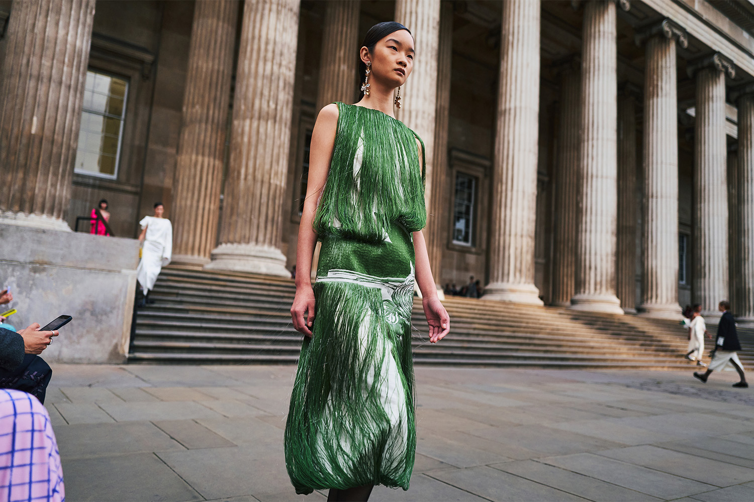 A model presents a look at the Erdem, spring 2025 show. Photo / Simbarashe Cha for The New York Times