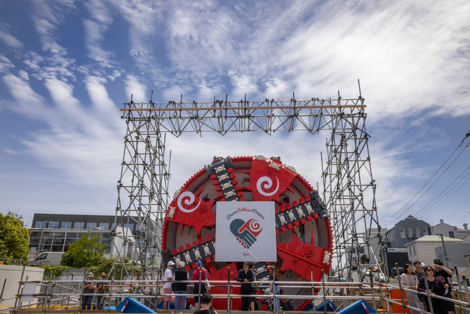 The tunnel boring machine Dame Whina Cooper. Photo / Peter Meecham