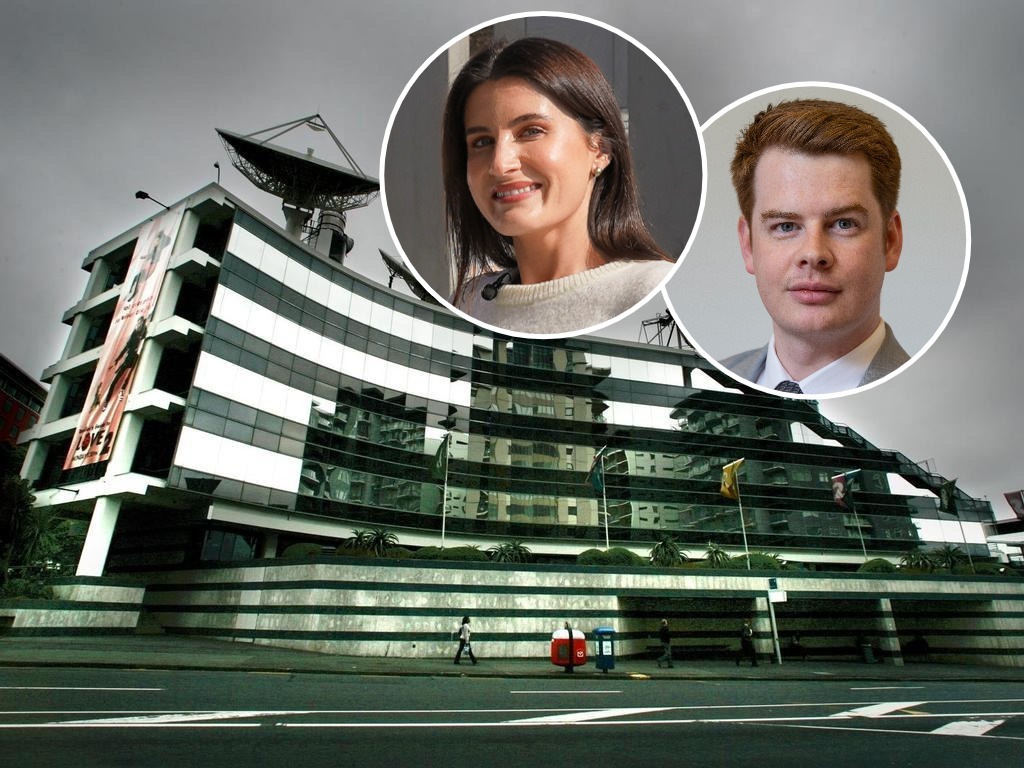 TVNZ is looking for a new business show presenter and correspondent. Possible candidates might include Madison Malone and Jason Walls (both inset). Photos / NZME