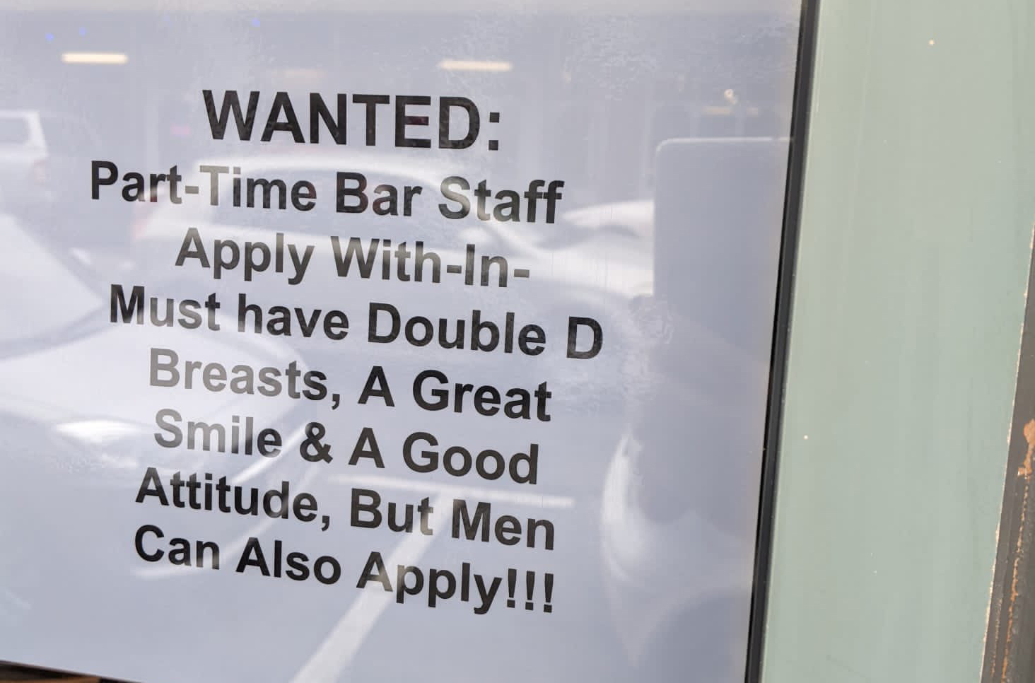 Hokitika bar Stumpers advertises for female staff with 'double D breasts' -  NZ Herald