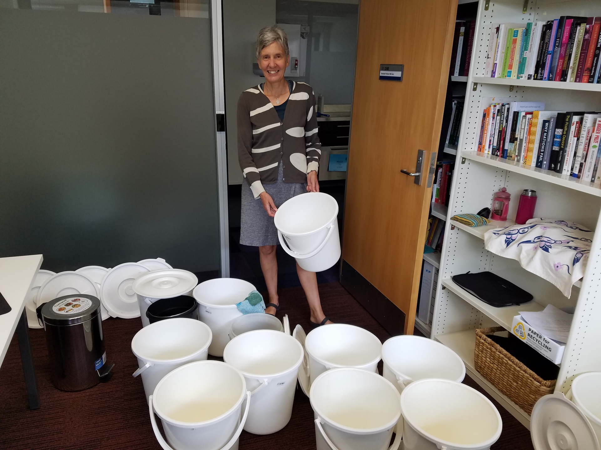 Encouraging people to compost their organic household waste is one of many ways communities and individuals can become more sustainable. Photo  / Supplied