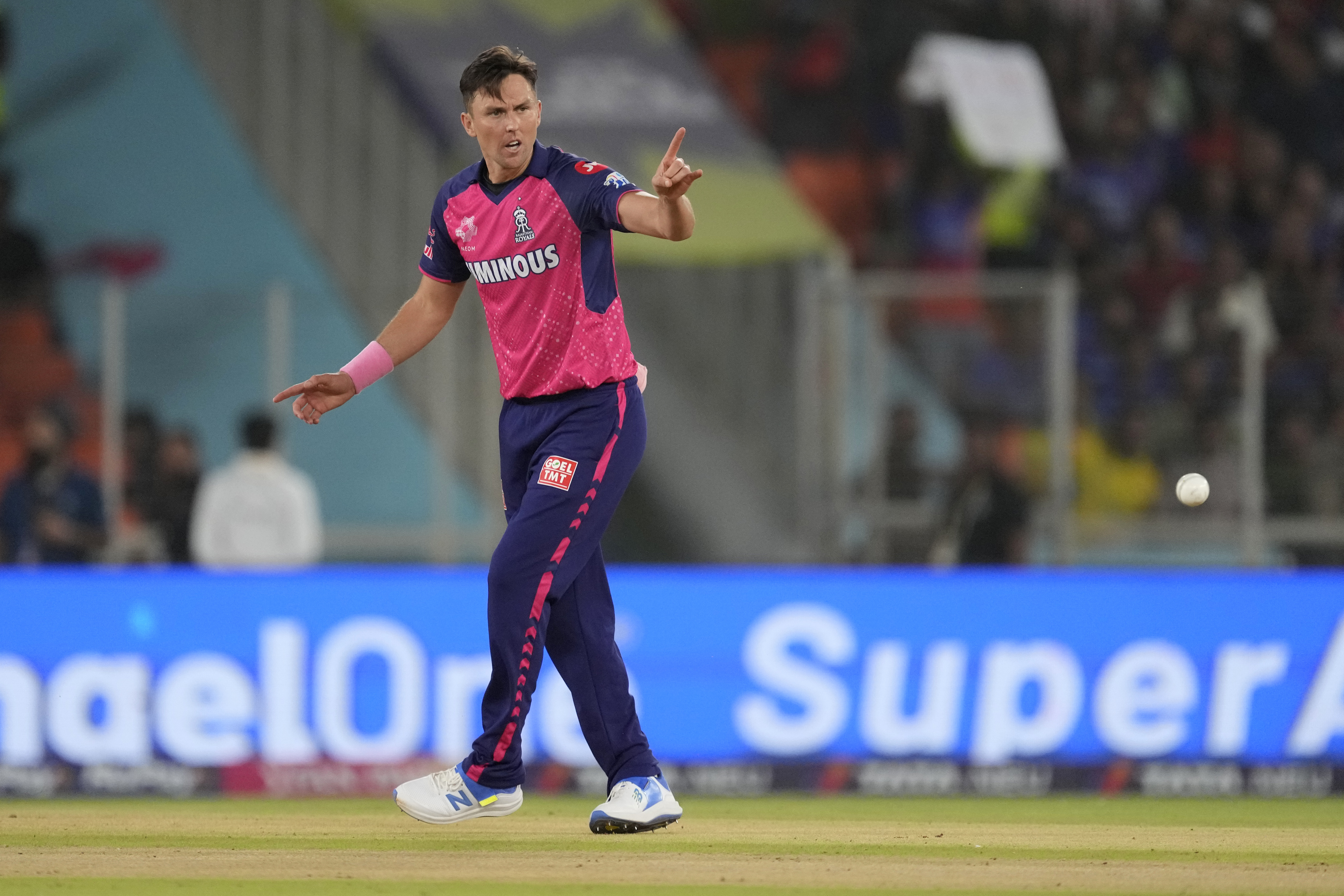 Trent Boult took 16 wickets for Rajasthan. Photo / AP