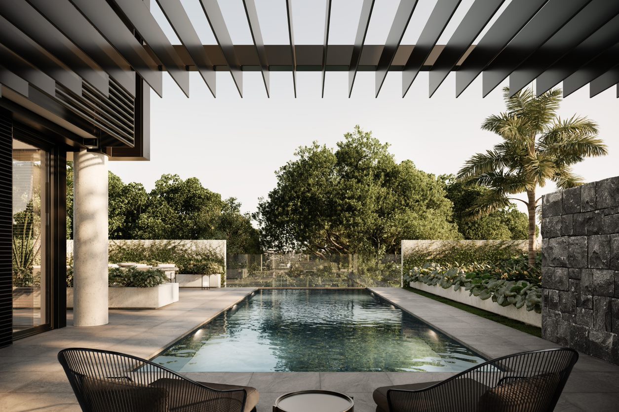 Plans for the inground pool at the Parnell apartments. Photo / supplied