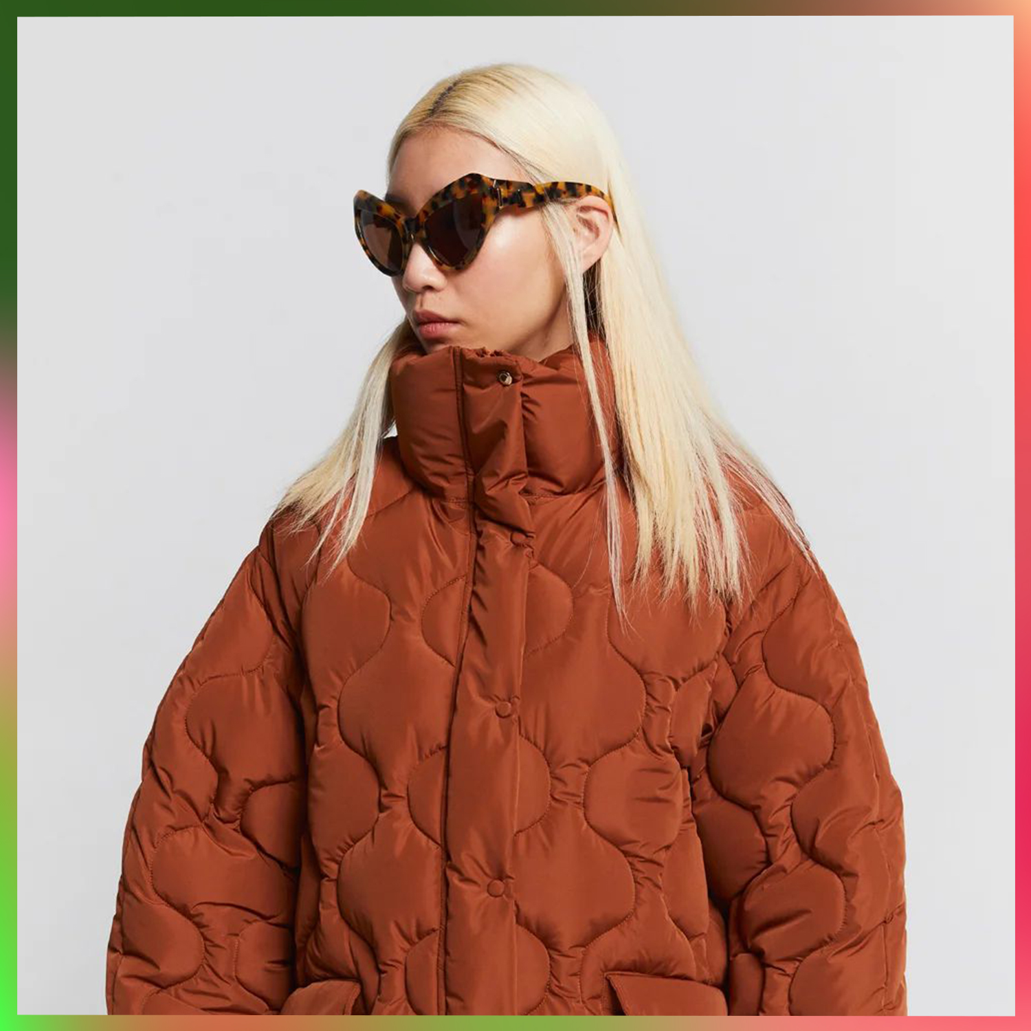 Karen Walker's Quilted Getaway jacket, made of 100 per cent recycled polyester. Photo / Karen Walker