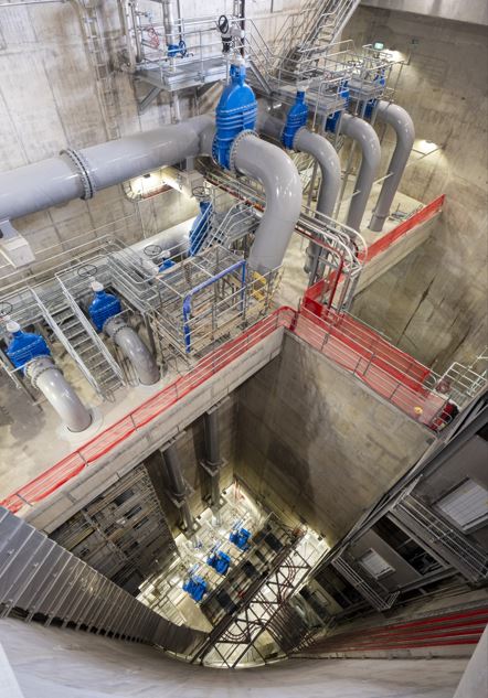 A new pump station at Watercare’s Māngere Wastewater Treatment Plant takes flow from the Central Interceptor.