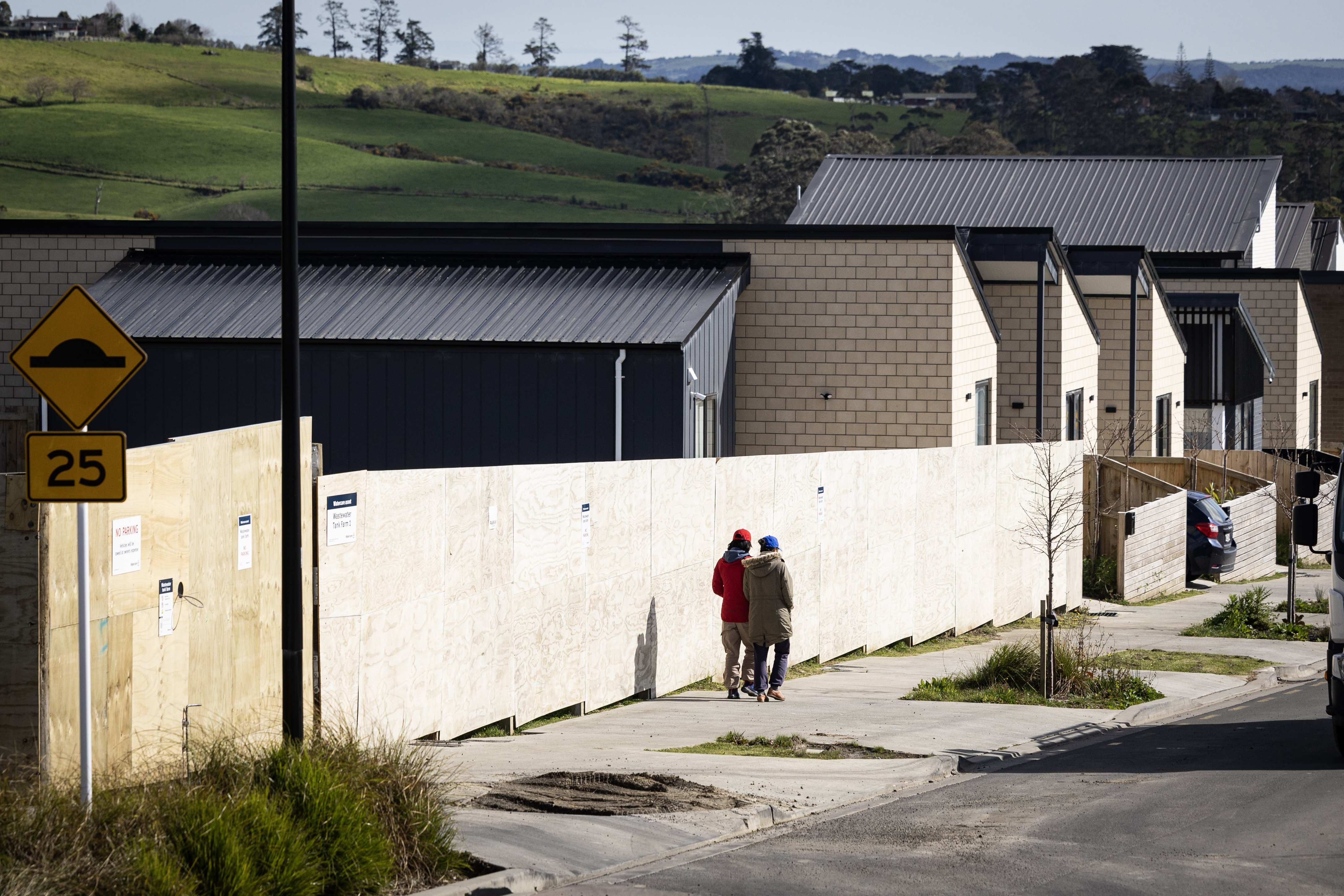 Residents are putting up with the smell from tank farms at Cardinal West. Photo / Jason Oxenham