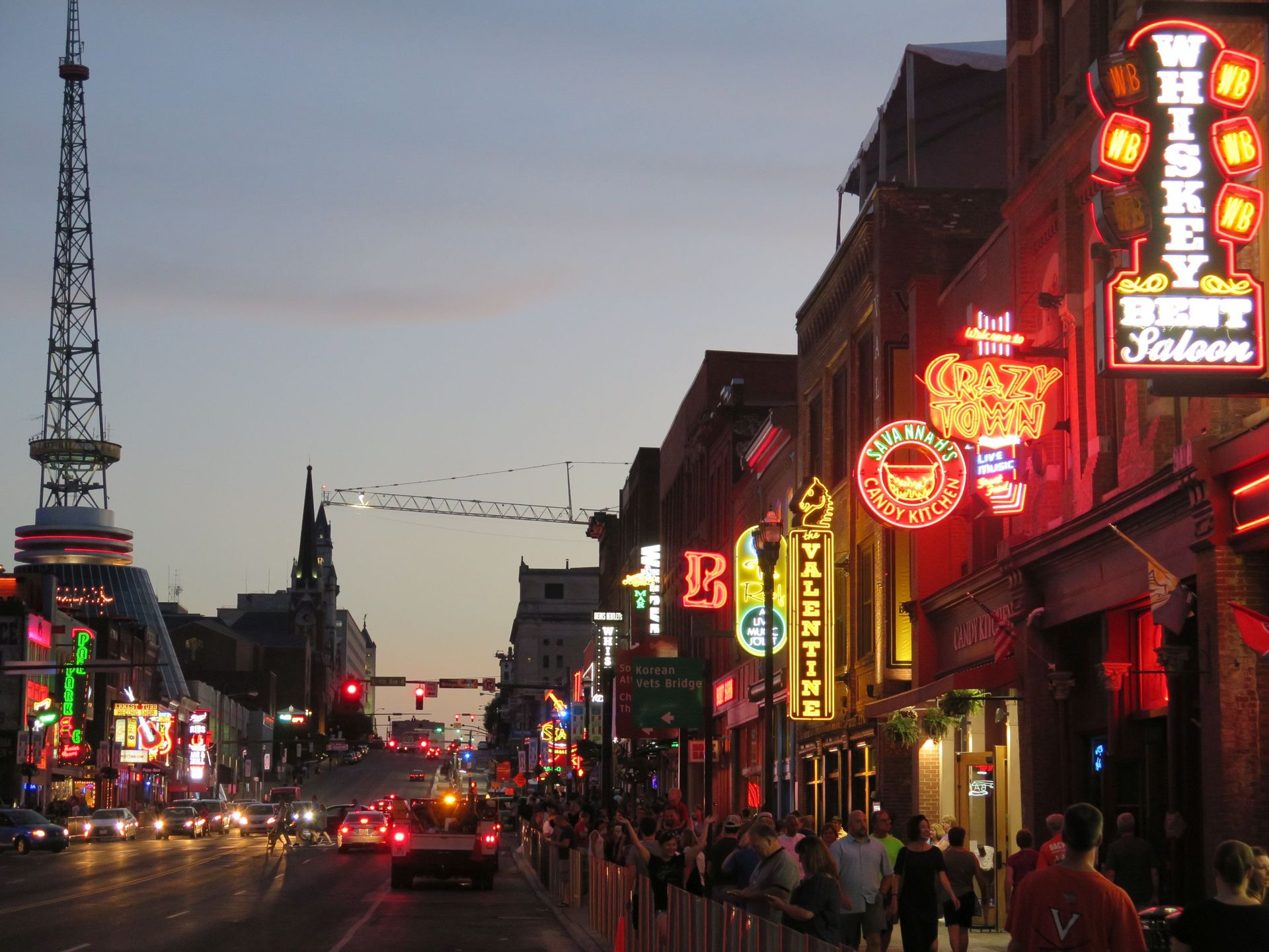 Nashville lights up.