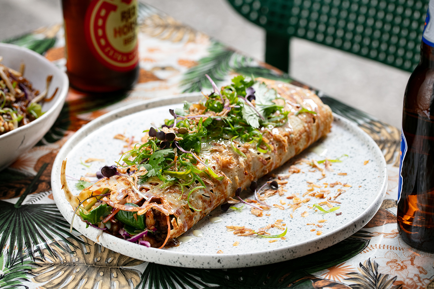 The prawn sambal pancake. Photo / Babiche Martens