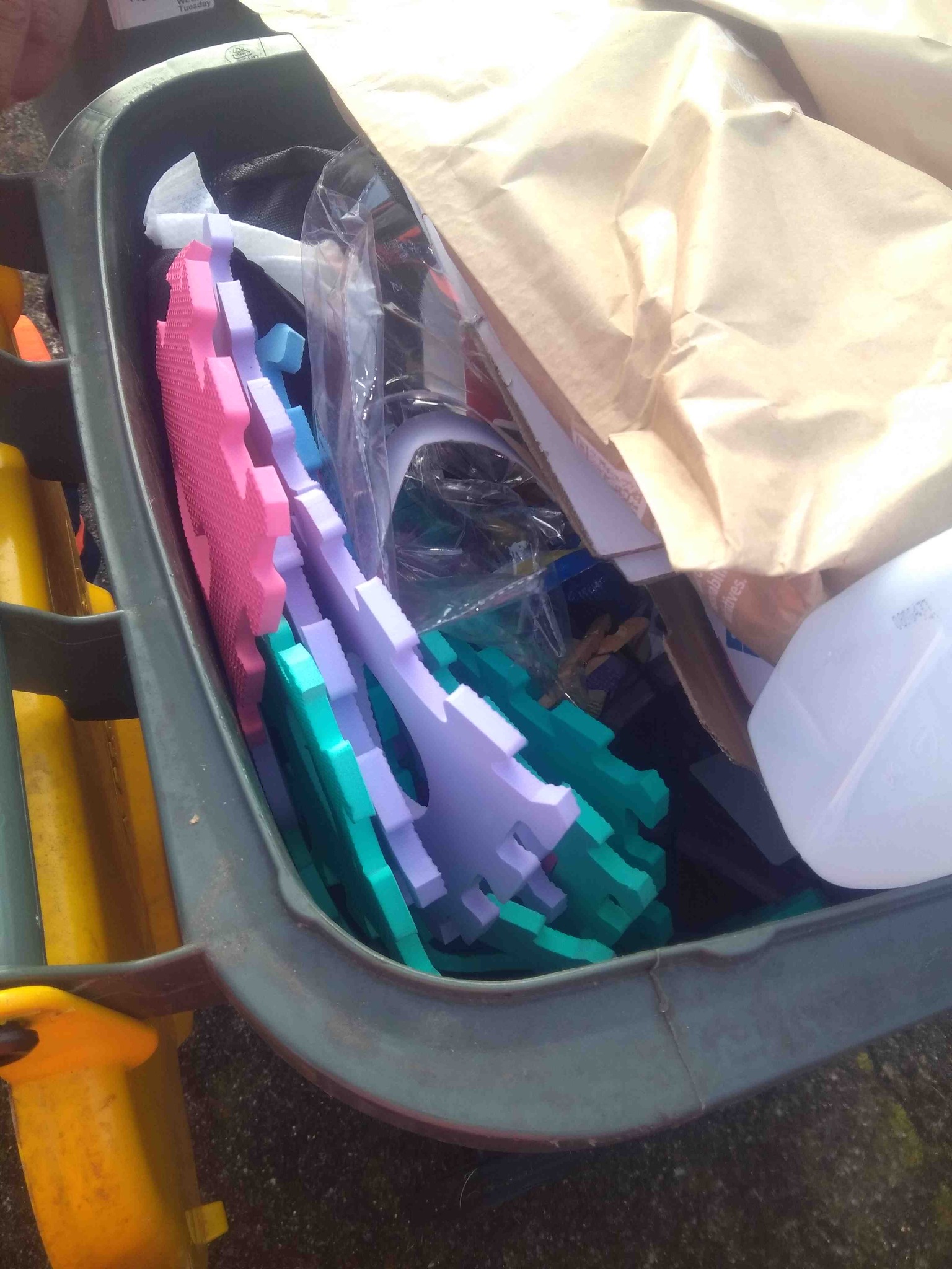 A further example of the sort of non-recyclable rubbish Rotorua Lakes Council has seen dumped in recycling bins recently. Photo / Rotorua Lakes Council