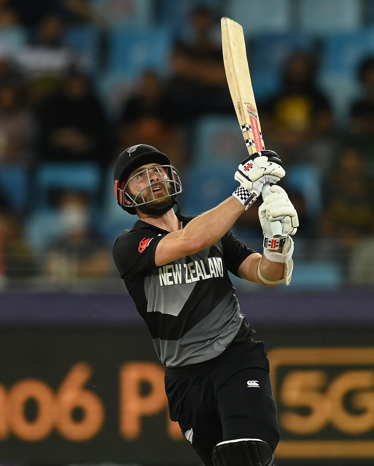  Kane Williamson of New Zealand plays a shot during the ICC Men's T20 World Cup final match between New Zealand and Australia. Photo / Getty