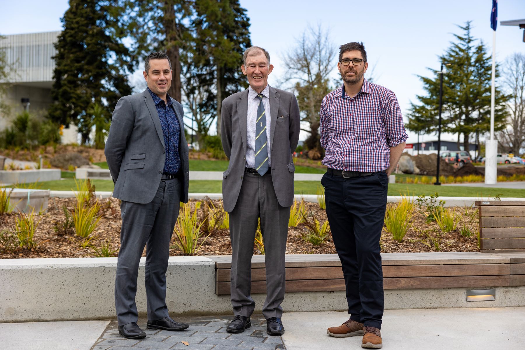 The new University of Waikato health team (from left): Dr Ryan Paul, Dr Ross Lawrenson and Dr Rawiri Keenan. Photo / University of Waikato